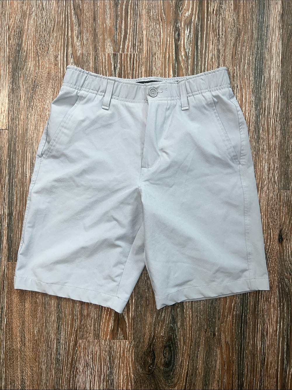 Under Armour Light Gray Flat-Front Men's Shorts